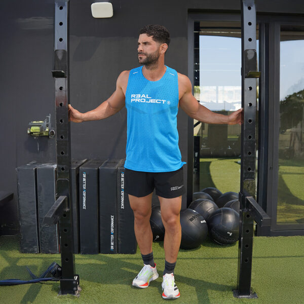 Blue Basketball Fitness T-SHIRT